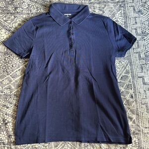 Lands End collared short sleeved shirt size M